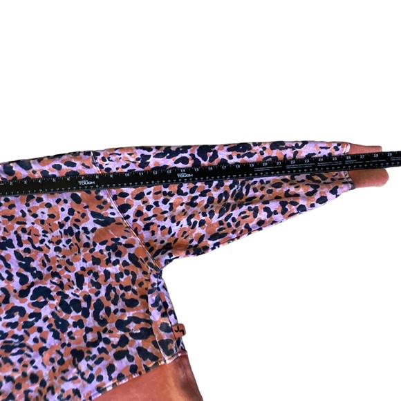 JoyLab French Terry Orange & Purple Acid Wash Crewneck Pullover Sweatshirt Sz M - Picture 12 of 16